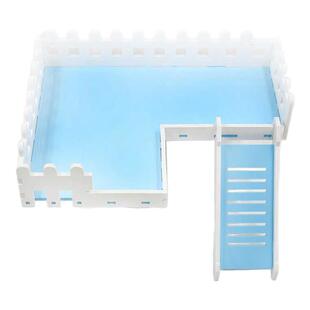 金丝熊仓鼠笼子二层平台配件内造景家玩具套装爬楼梯躲避房子1