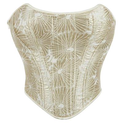 金色拉链女士塑身上衣