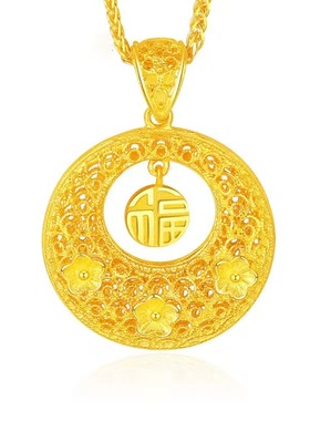 沙金项链镂空轻奢高级感织梦网