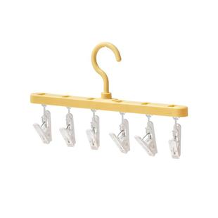 婴儿衣架儿童宝宝专用新生儿晾晒袜子神器家用阳台挂衣多夹子收纳