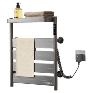 悍高电热毛巾架家用智能杀菌恒温烘干架免打孔卫生间壁挂式浴巾架