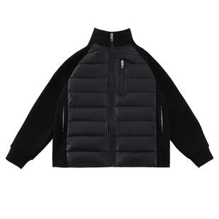 贝田2025新款冬季儿童轻薄款羽绒服男童加厚保暖内胆大童立领外套