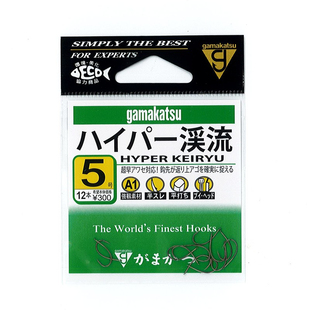 伽玛卡兹溪流鱼钩小物钩gamakatsu茶色冬钓鲫鱼细钩条有倒刺67530
