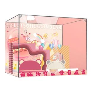 KGBOXPOPMART迪士尼草莓熊IT`SME盲盒手办收藏molly展示盒收纳盒