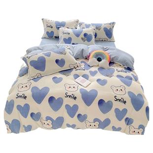 JACE狗狗大家族绒四件套冬保暖加绒被套冬季加厚套件绒床单被套