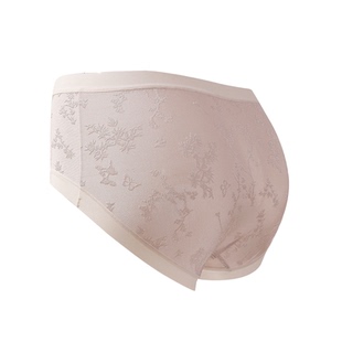 古今内裤女士含桑蚕丝2025春夏新款蝴蝶提花国风中腰短裤头