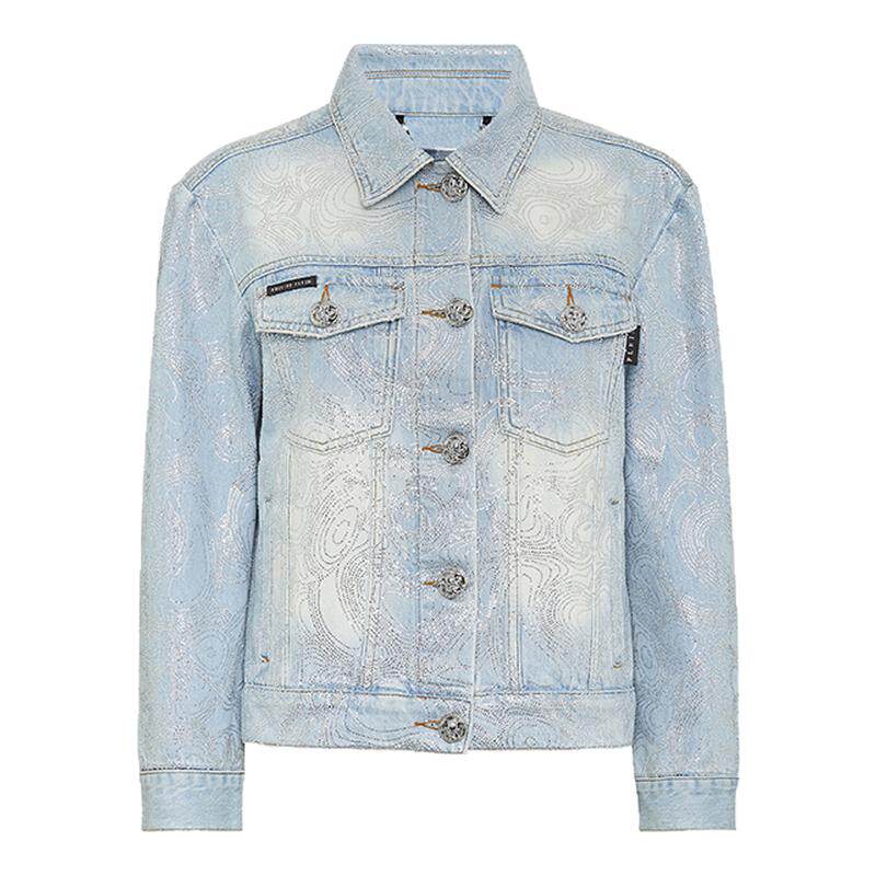 PHILIPP PLEIN 女士Teddy Bear牛仔夹克丹宁外套秋冬