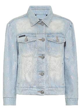 PHILIPP PLEIN 女士Teddy Bear牛仔夹克丹宁外套秋冬