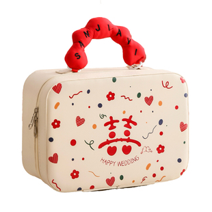 伴娘伴手礼女结婚高档实用礼物化妆包手提袋礼盒空盒子小众高级