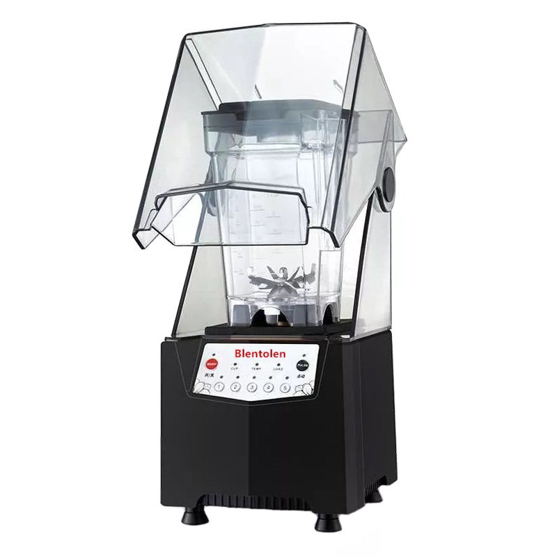 Blentolen带罩沙冰机奶茶店商用静音沙冰机碎冰机冰沙料理机ST300