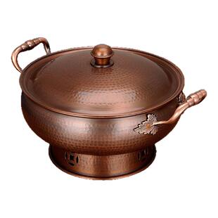 插电铜火锅紫铜锅火锅老北京铜火锅涮羊肉多用锅纯铜火锅老式插电