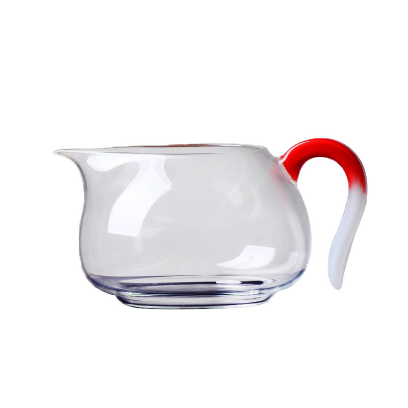台湾禾器公道杯淡然茶海纯手工矮款黄亮片茶道加厚大号分茶匀杯