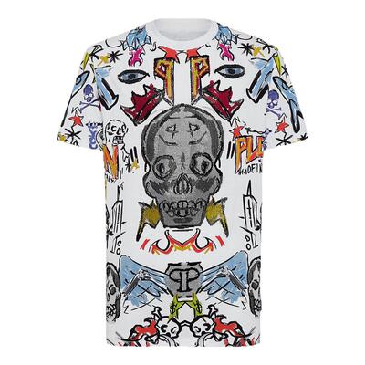 PHILIPP PLEIN 男士骷髅印花圆领短袖T恤