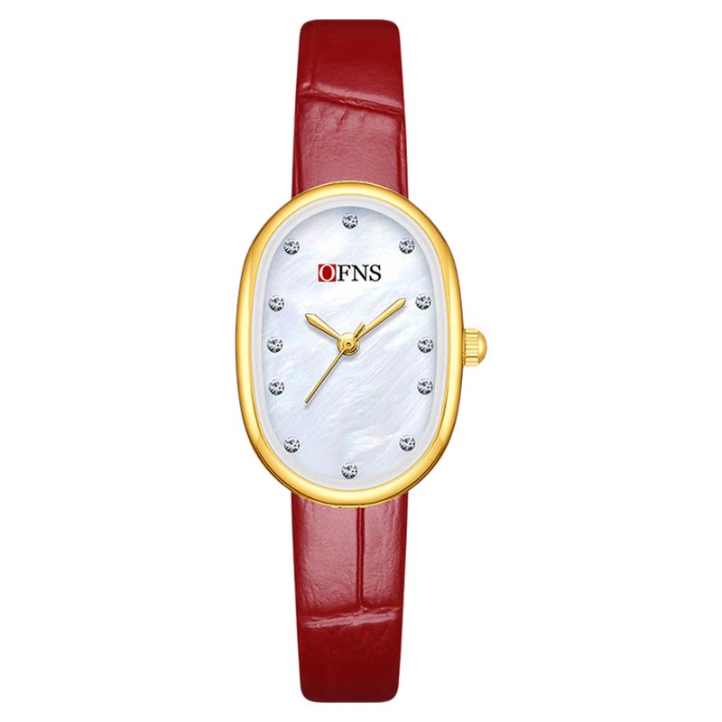 欧范尼时新品热销石英表皮带女表