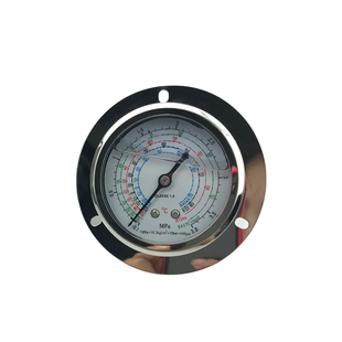 冷库制冷机组充油压力表 耐震冷媒表1.8 3.8MPA油表 冷干机空调表