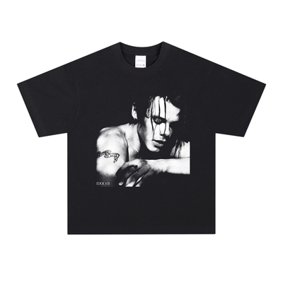 YUNGBLUD专辑图长短袖新款休闲宽松纯棉透气美式复古水洗连帽卫衣