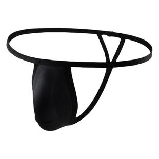 新款海绵护垫低腰男士丁字裤性感显大U凸J J轮廓立体空间罩杯男内