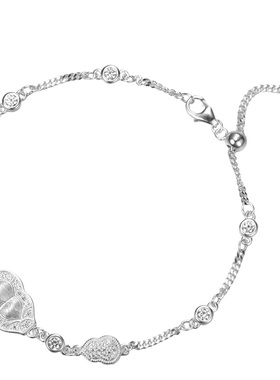 S925银拉丝葫芦手链简约百搭