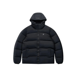 章昊同款FILA FUSION斐乐潮牌羽绒服男2025新款宽松连帽外套