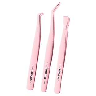 索朗 Sunlumm高精密美睫夹不粘镊子贴睫毛夹专用金羽夹假睫毛套装