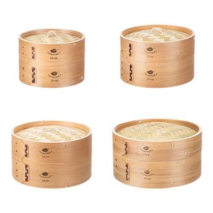 霜山加深蒸笼家用小笼包蒸锅笼屉包子馒头蒸架手工竹编蒸屉小蒸格