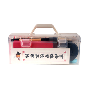 对联春联自写毛笔套装手写福字春联纸斗方红纸毛笔临摹描红工具