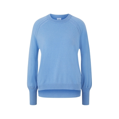 BOGNER博格纳 简约女士圆领套头羊毛羊绒混纺毛衣针织衫86342761