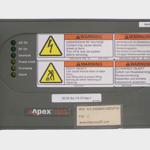 Apex 1513 AE Advanced Energy A3L5080BA140D211A 射频发生器 1.