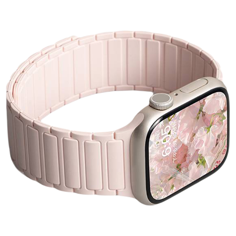 匠戴张婧仪同款适用iwatch9表带S9苹果S8手表applewatch8磁吸S10硅胶S8夏季Ultra男SE2高级S7腕带10女S6创意7