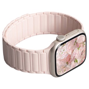 匠戴张婧仪同款适用iwatch11表带S9苹果S10手表applewatch8磁11硅胶S8夏季Ultra男se3高级S7腕带10女S6创意7