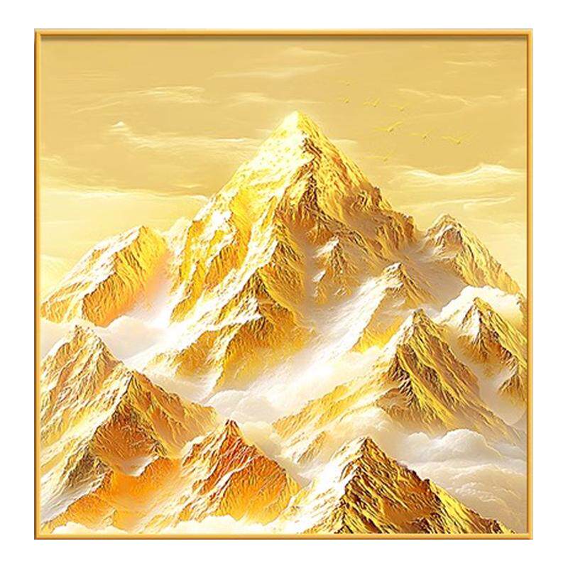有山无水金山生财客厅装饰画