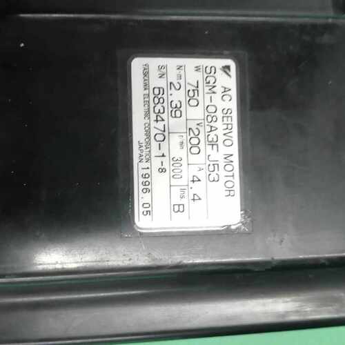 议价SGM-08A3FJ53安川伺服电机功能包好保修三个月  议价