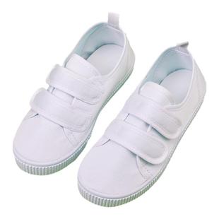 儿童小白鞋男童帆布鞋女童白色球鞋小学生运动鞋白布鞋幼儿园室内