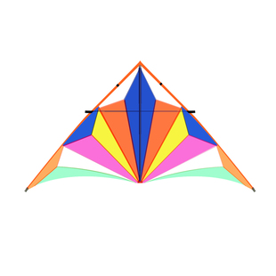 潍坊微风英雄风筝伞布易飞大型成人儿童高档树脂杆线轮微风好易飞