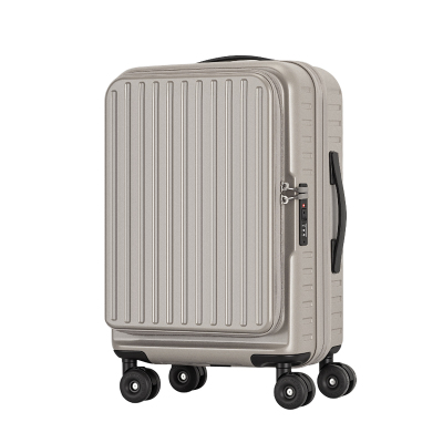 侧开盖行李箱可扩容拉杆箱