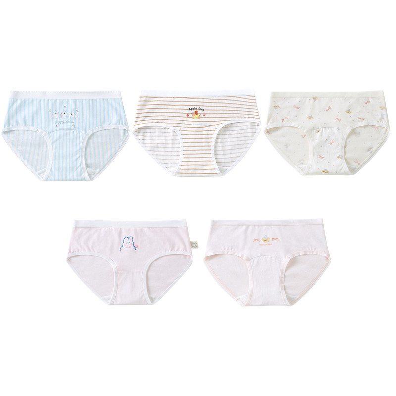 特价9.9元 甜心少女品牌棉质冰丝蕾丝三角透气卡通女士纯棉裆内裤