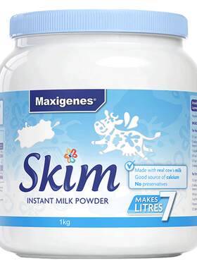 澳洲美可卓蓝胖子脱脂奶粉1kg