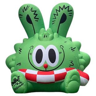 充气卡通气模定制云朵热气球花朵人物哪咤发光创意商场气球模型