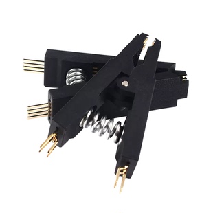 SOP8免拆芯片烧录夹 SOP16宽窄通用贴片测试夹 BIOS烧写 IC夹子线