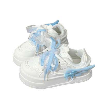 回力女鞋原创天使翅膀厚底小白鞋