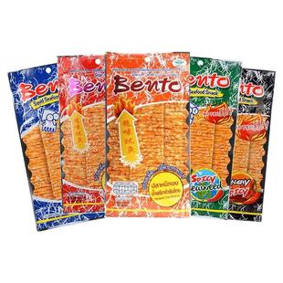 泰国进口bento拌多乐甜辣手撕辣鱿鱼片香辣海苔味即食鱿鱼干零食