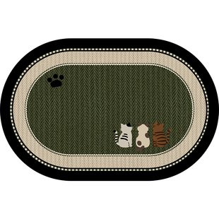 浴室吸水地垫卫生间卡通加厚脚垫厕所门口防滑地毯硅藻泥卫浴垫子