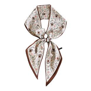 INSINUER【石原里美】腰果小丝巾长条女生百搭细窄复古飘带绑头发