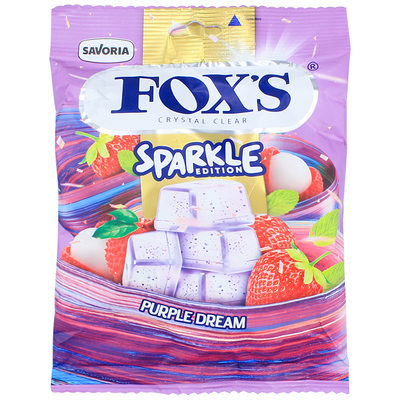 包邮foxs新口味水晶糖霍士FOX'S水晶糖网红混合水果硬糖喜糖零食