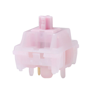 静樱轴客制化机械键盘轴体热插拔轻压力码字不累轻音轴樱花粉配色