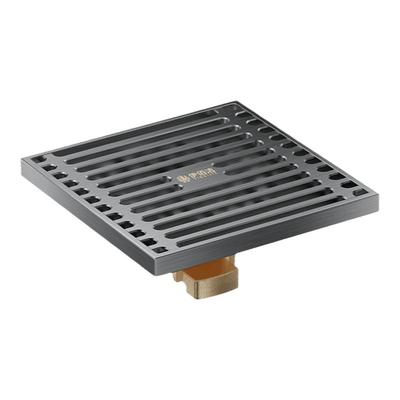 伊佰洁枪灰全铜大排量地漏