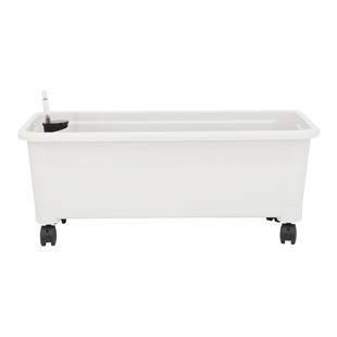 庭院阳台种菜专用盆高脚长方形花箱带轮花盆种植箱楼顶种菜用神器