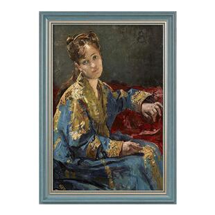 复古典数字油画框外框装裱丙烯空白油画布作品相框空框架边定制做