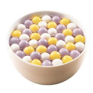 小小汤圆多彩甜汤甜品花生馅元宵糯米黄米小圆子黑芝麻馅甜点汤圆