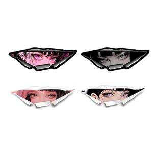 汽车贴纸二次元动漫美少女眼神杀车身划痕遮挡电脑机箱jdm装饰贴